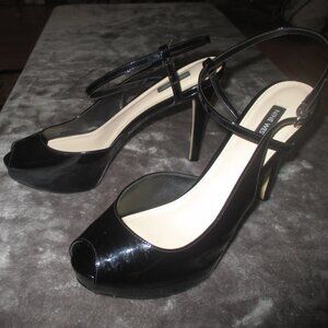 Nine West size 12 black Hanken 3 heels